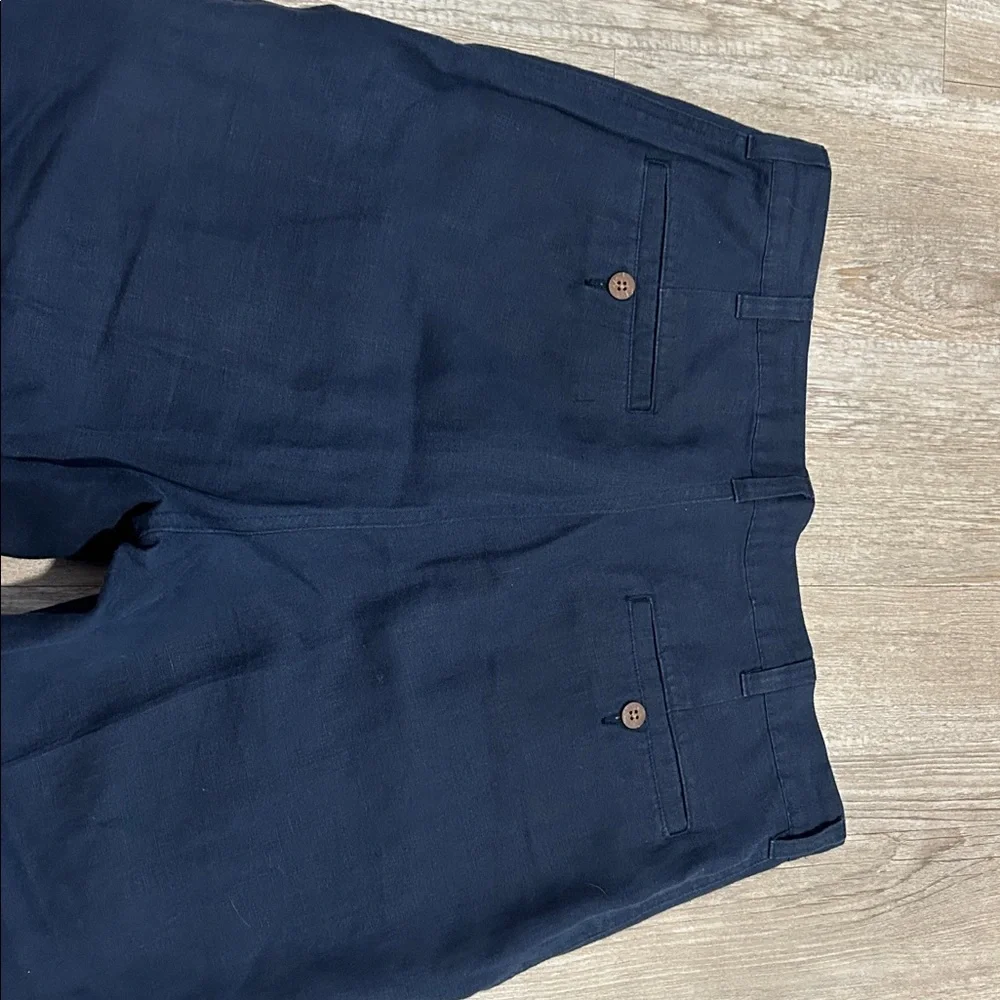 Jos.A.Bank 100% Linen Men’s Pant Navy 34x29 - Picture 7 of 9